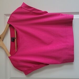 Summer satin fushia top